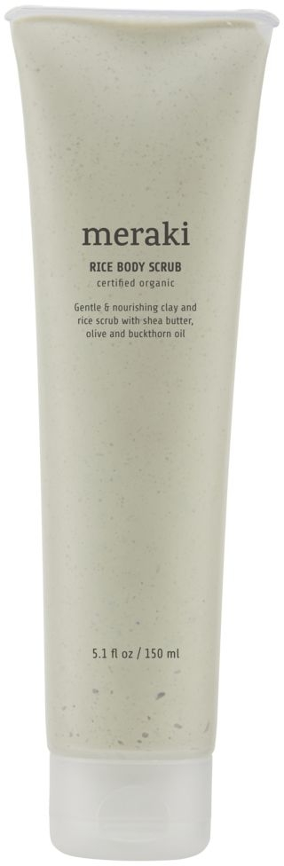 Bodyscrub Kropsskrub Meraki Rice 150 Ml   Skånsom Riseksfoliering Med Sheasmør   Havtornolie
