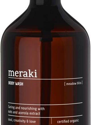 Bodywash Meraki Meadow Bliss 490 Ml   Cosmos økologisk Kropsvask Med Havreekstrakt  Glycerin   Aloe Vera