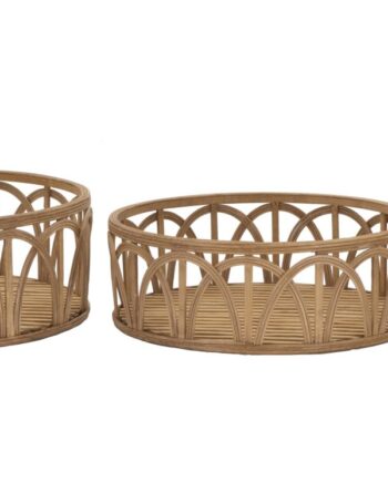Boho Chic Bakker   Rattan   50x16 Og 40x14 Og 30x12 Cm