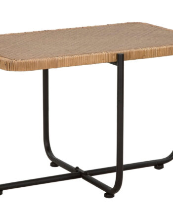 Boho Chic Bord   Jern Og Rattan   75x55x46 Cm