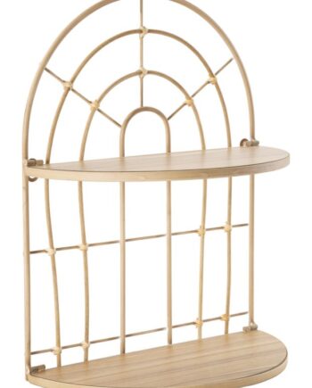 Boho Chic Hylde   Mdf  Metal  Rattan   34x5x18 45x5 Cm
