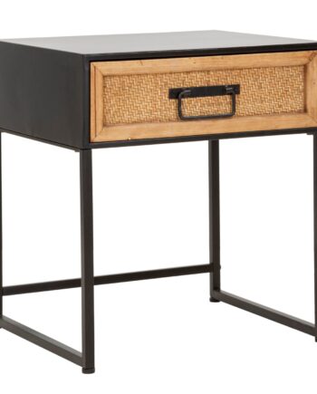 Boho Chic Sengebord  Jern Og Mdf   45x40x51 Cm