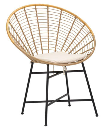 Boho Chic Stol   Metal  Polyester Og Plast   72x56x5 Cm