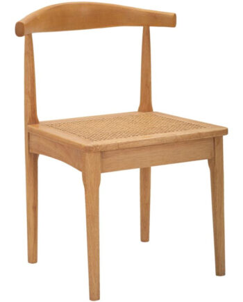 Boho Chic Stol  Træ Og Rattan   54x54x70 Cm