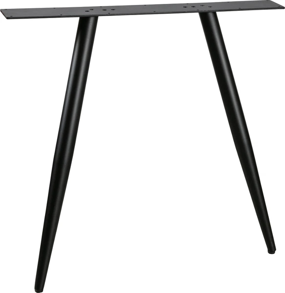 Bordben Understel Woood Tablo Til Plankebord Kegleformet Metal Mat Sort H72 Cm