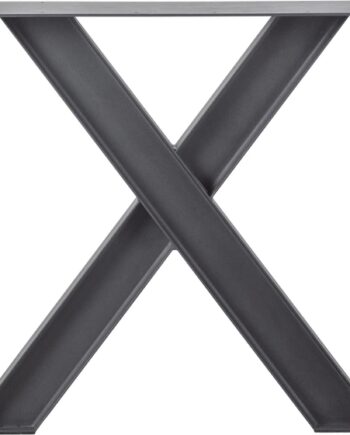 Bordben Woood Tablo Industrial  -leg Understel   Sort Pulverlakeret Stål H72 Cm