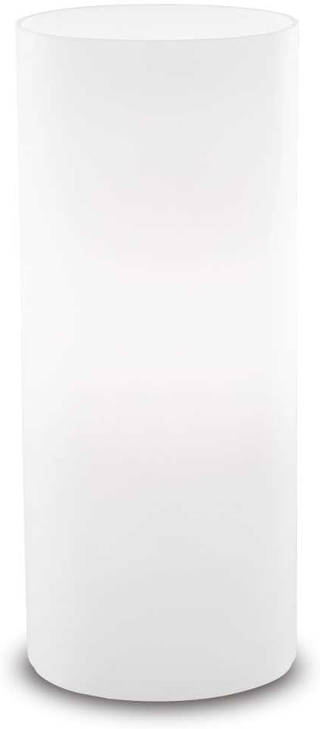 Bordlampe Ideal Lux Edo   Hvidt Glas ø10   H23 Cm Med E27-fatning Og Integreret Kontakt