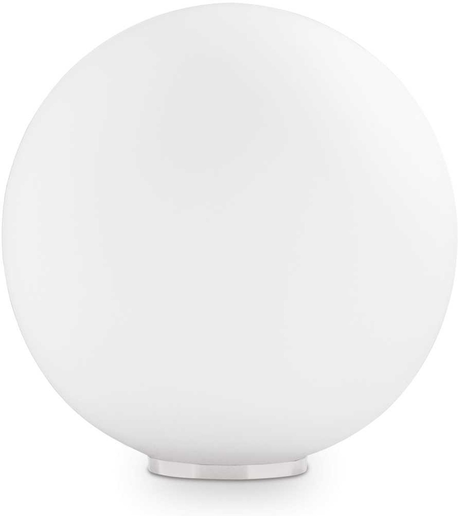 Bordlampe Ideal Lux Mapa Bianco Hvidt Glas ø30ã H32 Cm E27 60w Ip20