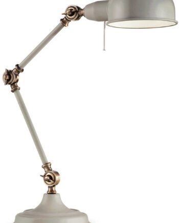 Bordlampe Ideal Lux Truman Grå Metal Justerbar H40   L17   Cm E27