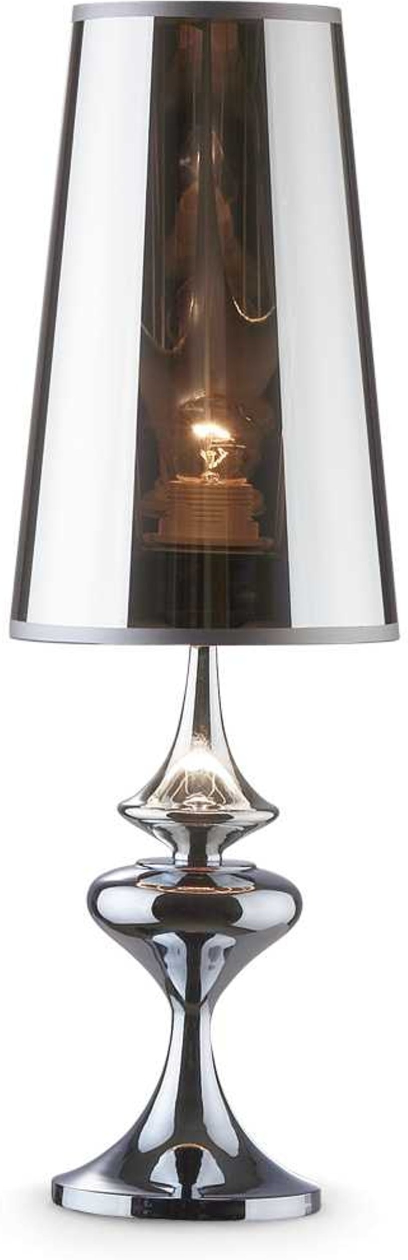 Bordlampe   Læselampe Ideal Lux Alfiere Krom ø17     H55   Cm Med E27-fatning