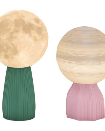 Bordlampesæt   Planetarisk Look    Farver  Usb  Plastik  Hvid