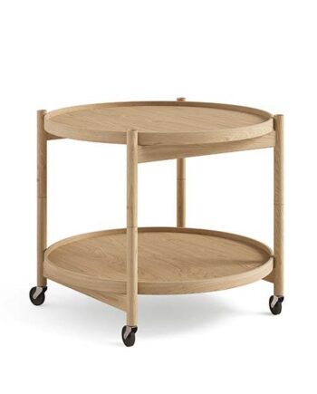 Brdr  Krüger Bølling Bakkebord 60 Cm  Eg Olie  Bakke  : Olieret Eg   Bakke  : Olieret Eg  : Erling Christensen Møbler