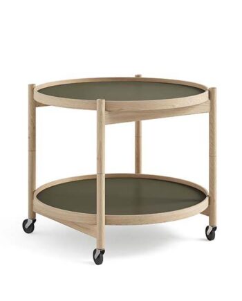 Brdr  Krüger Bølling Bakkebord 60 Cm  Eg Ubehandlet  Bakke  : Leaf   Bakke  : Leaf  : Erling Christensen Møbler