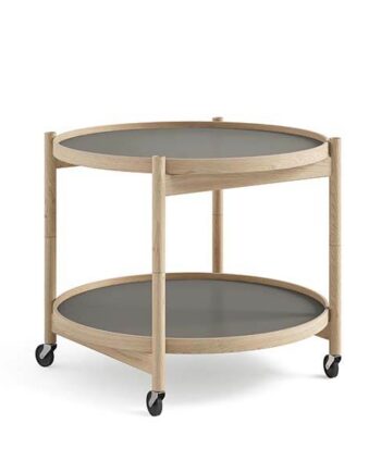 Brdr  Krüger Bølling Bakkebord 60 Cm  Eg Ubehandlet  Bakke  : Stone   Bakke  : Stone  : Erling Christensen Møbler