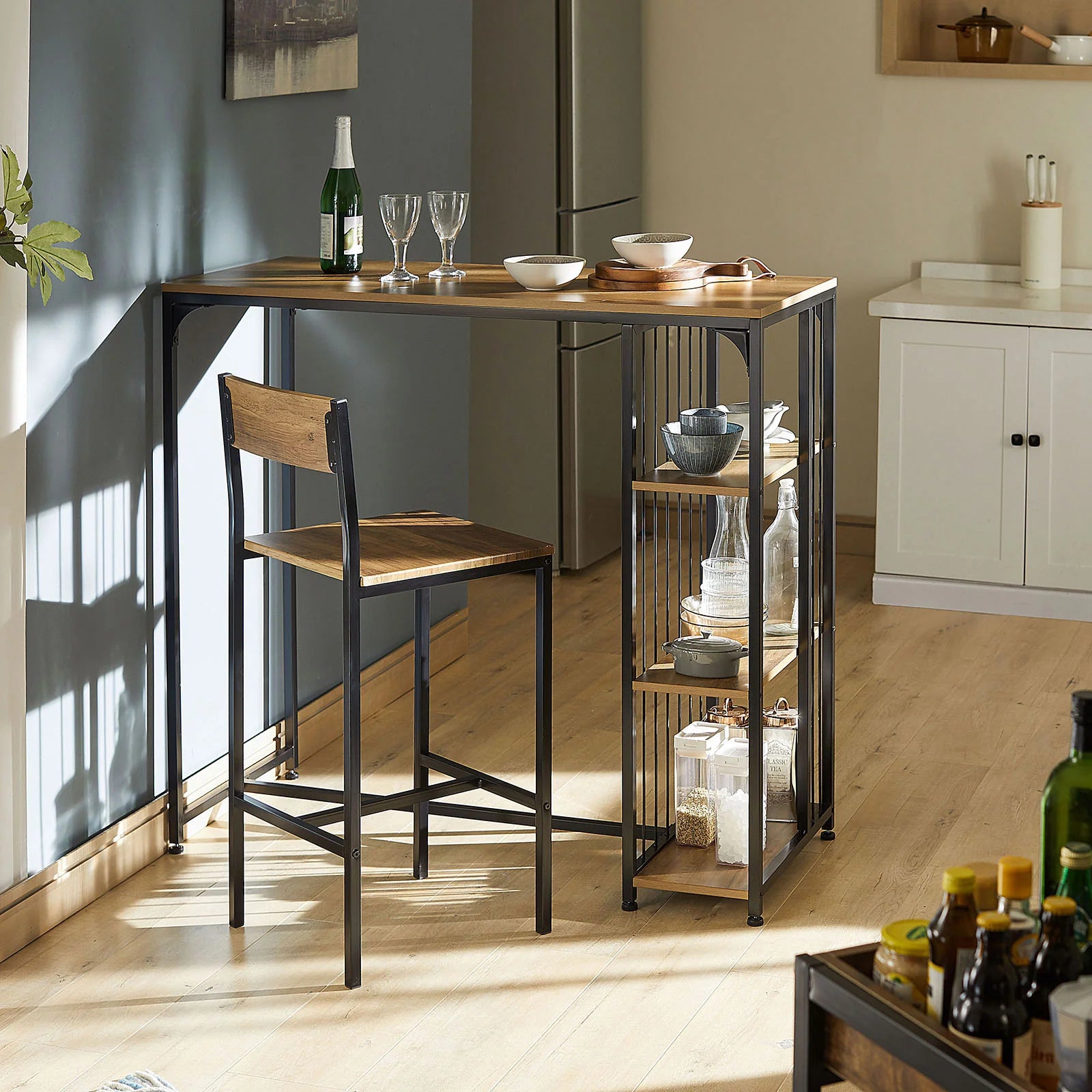 Bring Ro   Hjemmet Med Dette Elegante Barbord  B115   D50   H107 Cm