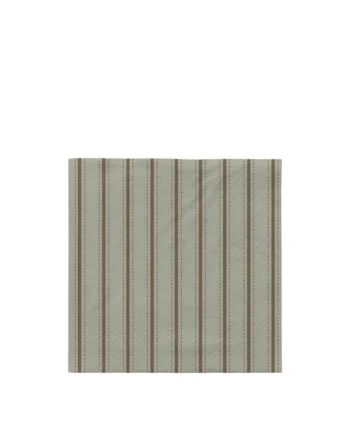 Broste Copenhagen Dolly Papirserviet  Kvadratisk Desert Sage Og Mørkegrøn Papir  33x33