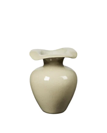 Broste Copenhagen Florentina Vase   Beige Stentøj   :32