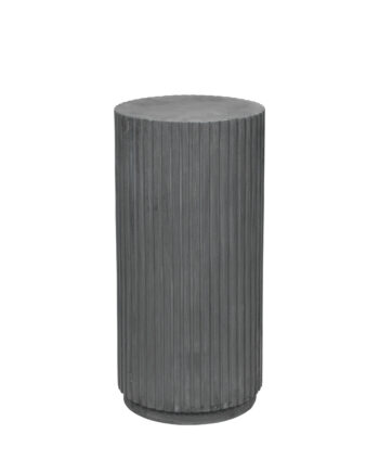 Broste Copenhagen Rund Rillo Sidebord Grå Fibercement  ø38
