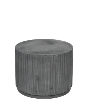 Broste Copenhagen Rund Rillo Sofabord Grå Fibercement  ø56