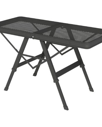 Campingbord Højdejusterbart Klapbord Med Metalgitter  Foldbart Lavet Af Aluminium