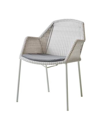 Cane-line Breeze Havestol Hvid Natté Grey  : Erling Christensen Møbler