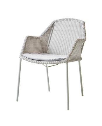 Cane-line Breeze Havestol Hvid Natté Light Grey  : Erling Christensen Møbler
