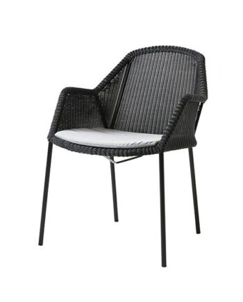 Cane-line Breeze Havestol Sort Natté Light Grey  : Erling Christensen Møbler