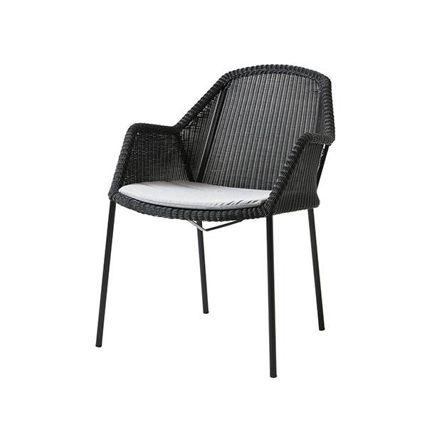 Cane-line Breeze Havestol Sort Natté Light Grey : Erling Christensen Møbler