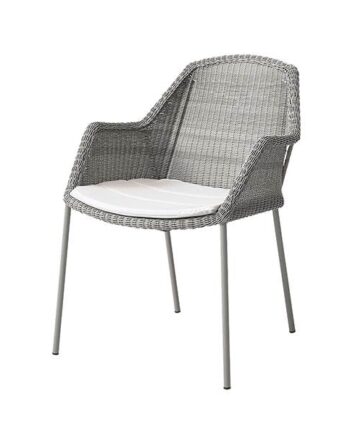 Cane-line Breeze Havestol Taupe Natté White  : Erling Christensen Møbler