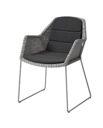Cane-line Breeze Havestol Taupe Sort  : Erling Christensen Møbler