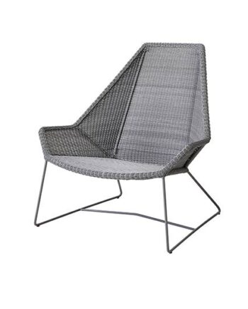 Cane-line Breeze Highback Havestol Lysegrå  : Erling Christensen Møbler