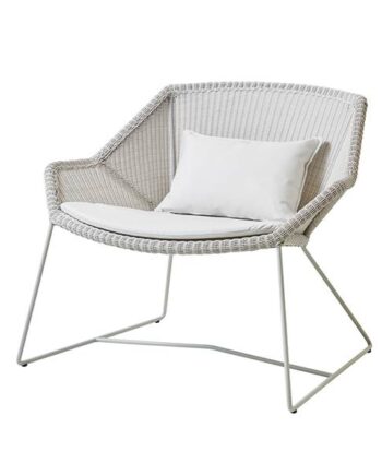 Cane-line Breeze Loungestol Hvid Natté White  : Erling Christensen Møbler