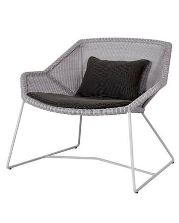 Cane-line Breeze Loungestol Lysegrå Focus Dark Grey  : Erling Christensen Møbler