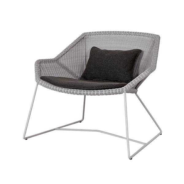 Cane-line Breeze Loungestol Lysegrå Focus Dark Grey  : Erling Christensen Møbler