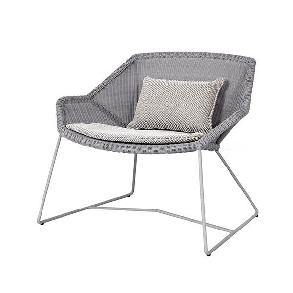 Cane-line Breeze Loungestol Lysegrå Focus Light Grey  : Erling Christensen Møbler