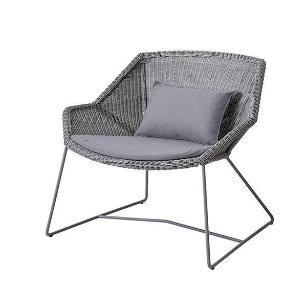 Cane-line Breeze Loungestol Lysegrå Natté Grey  : Erling Christensen Møbler