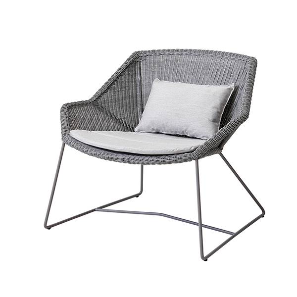 Cane-line Breeze Loungestol Lysegrå Natté Light Grey  : Erling Christensen Møbler