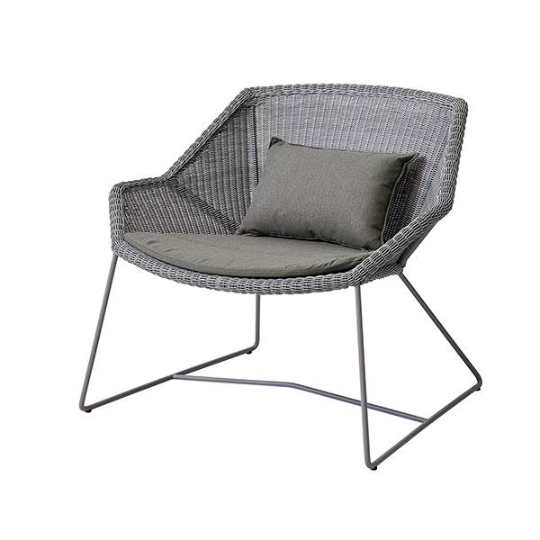 Cane-line Breeze Loungestol Lysegrå Natté Taupe  : Erling Christensen Møbler