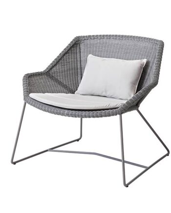 Cane-line Breeze Loungestol Lysegrå Natté White  : Erling Christensen Møbler