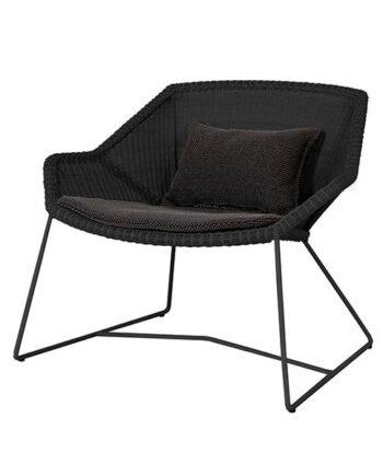 Cane-line Breeze Loungestol Sort Focus Dark Grey  : Erling Christensen Møbler