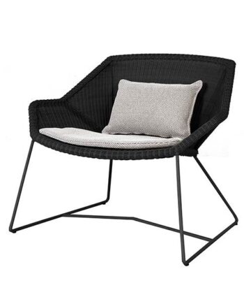 Cane-line Breeze Loungestol Sort Focus Light Grey  : Erling Christensen Møbler