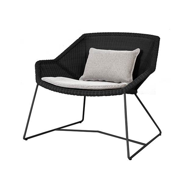 Cane-line Breeze Loungestol Sort Focus Light Grey  : Erling Christensen Møbler