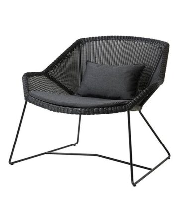 Cane-line Breeze Loungestol Sort Natté Black  : Erling Christensen Møbler
