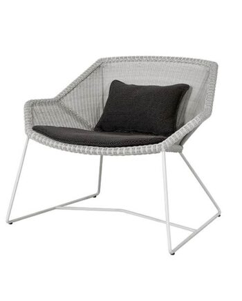 Cane-line Breeze Loungestol Taupe Focus Dark Grey  : Erling Christensen Møbler