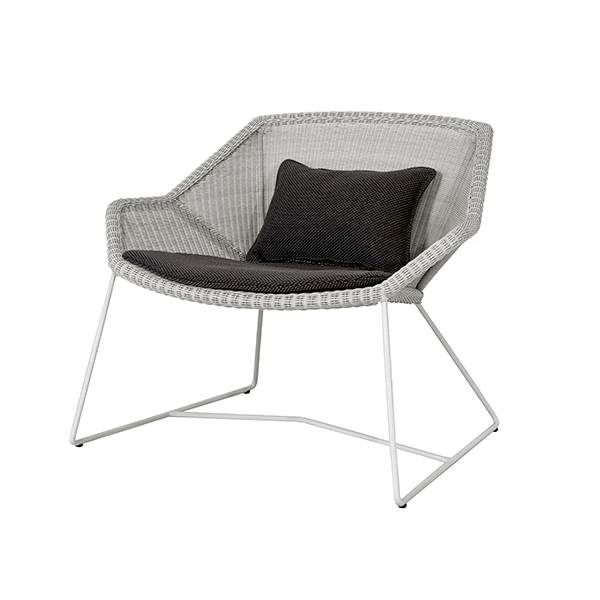 Cane-line Breeze Loungestol Taupe Focus Dark Grey  : Erling Christensen Møbler