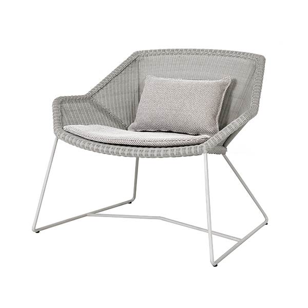 Cane-line Breeze Loungestol Taupe Focus Light Grey  : Erling Christensen Møbler