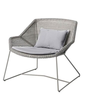 Cane-line Breeze Loungestol Taupe Natté Light Grey  : Erling Christensen Møbler