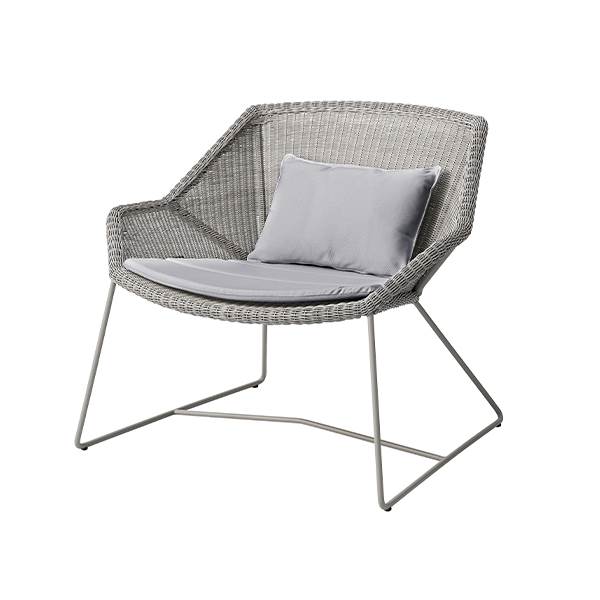 Cane-line Breeze Loungestol Taupe Natté Light Grey  : Erling Christensen Møbler