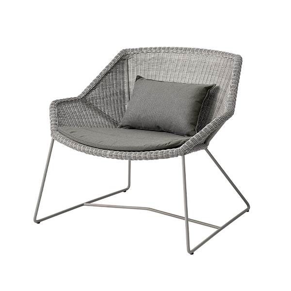 Cane-line Breeze Loungestol Taupe Natté Taupe  : Erling Christensen Møbler