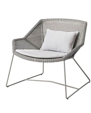 Cane-line Breeze Loungestol Taupe Natté White  : Erling Christensen Møbler